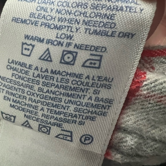 Lands End Mens M Red White Cotton Plaid Flannel Long Sleeve Button Down Shirt - Picture 5 of 5